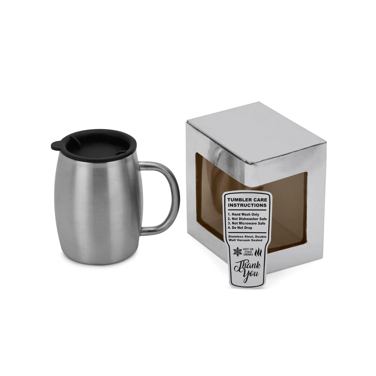 14oz Round Stainless Steel Mug