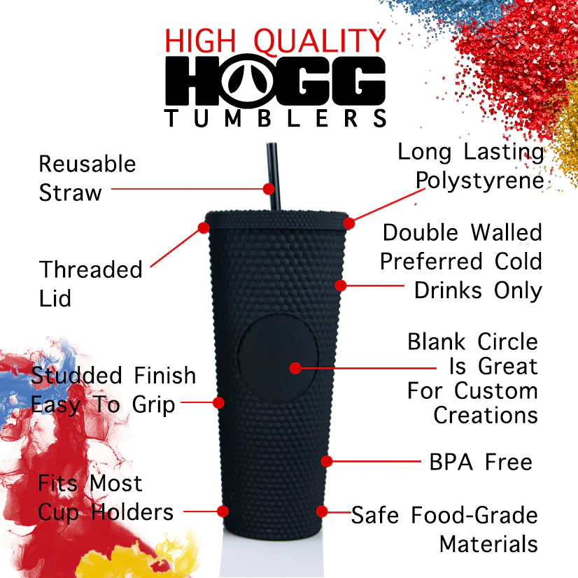24oz STUDDED TUMBLERS