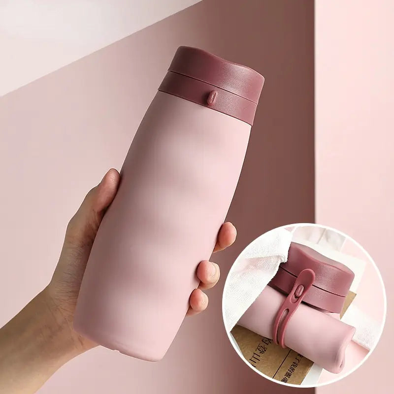 20oz Foldable Water Bottles Soft Flask Sports Drinking Water
